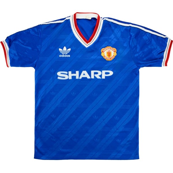 Tailandia Camiseta Manchester United 3ª Retro 1986 1988 Azul
